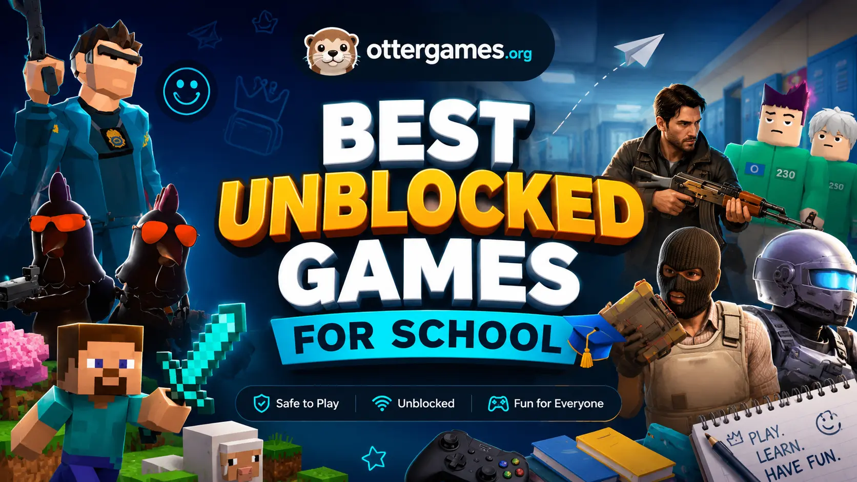 Best Unblocked Games for School 2026 featured graphic